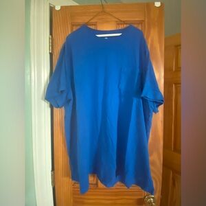 HB Blue Crew Neck Short Sleeve T-Shirt Men’s 3XL 100% Cotton